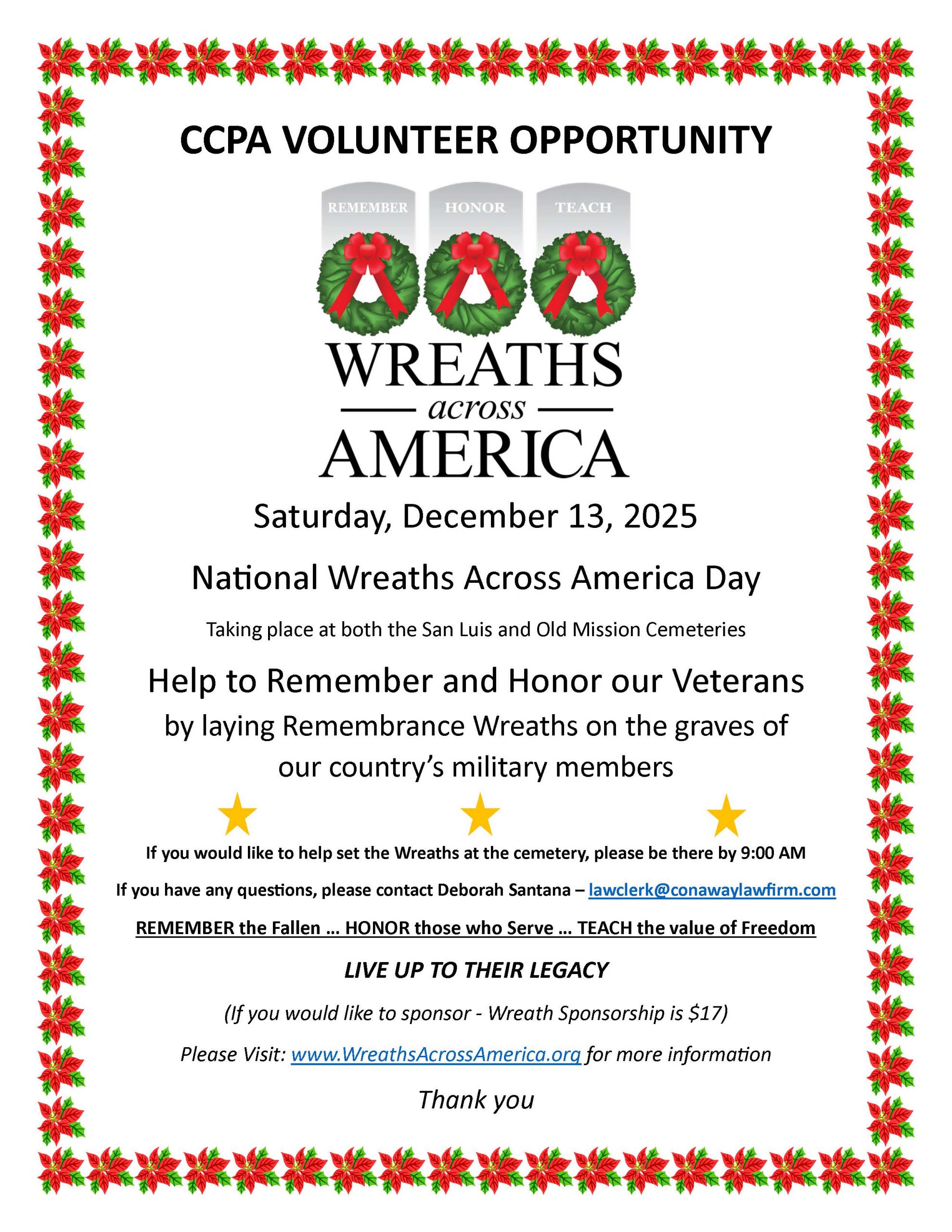 ❄️CCPA and American Legion Post 66 Veterans Donation Drive❄️
